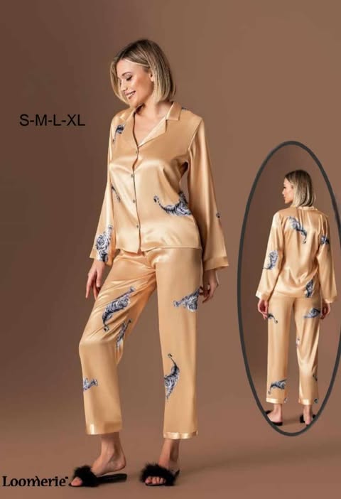 Pyjama satin en soie Lux