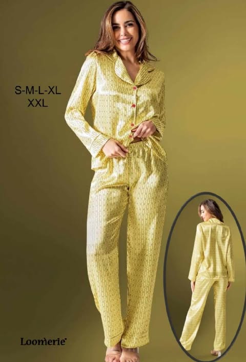 Pyjama satin en soie